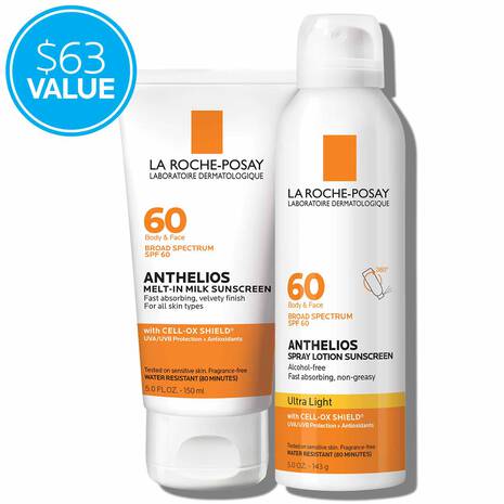 Anthelios SPF 60 Lotion & Spray Sunscreen Set