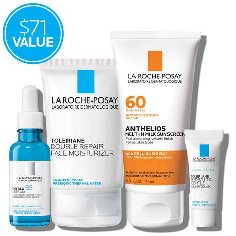Skin Care Routine for Dry Skin Travel Set